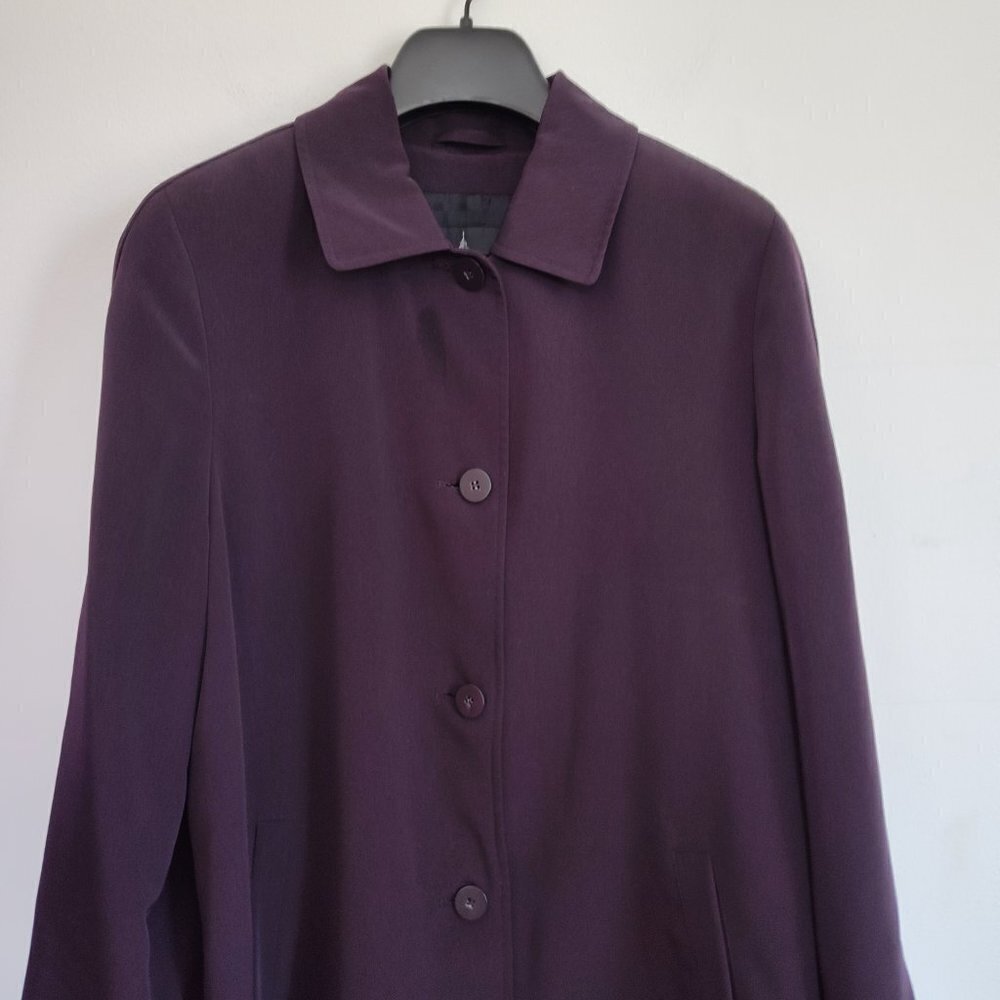 London Fog Purple All-Weather Coat - Picture 2 of 8